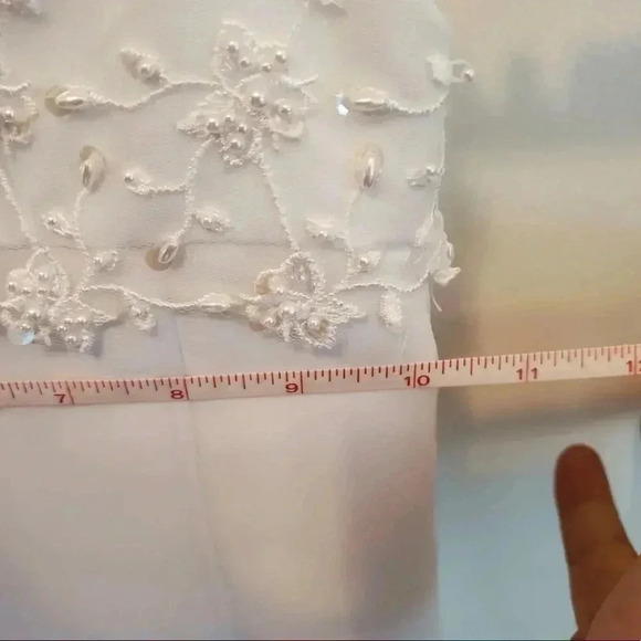 Beautiful White Flower Girl Dress from David’s Bridal - Never Worn - Picture 6 of 8